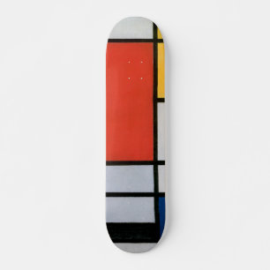 mondrian art skate board