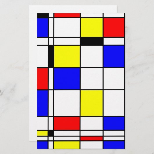 Mondrian art style (Front/Back)
