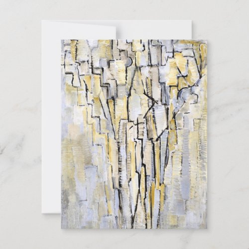Mondrian _ Boom A abstract artwork Card