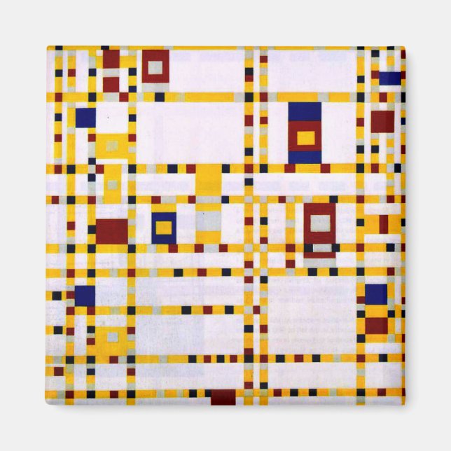 Mondrian - Broadway Boogie Woogie Magnet (Front)