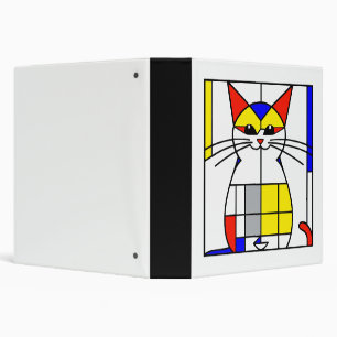 Mondrian cat 3 ring binder