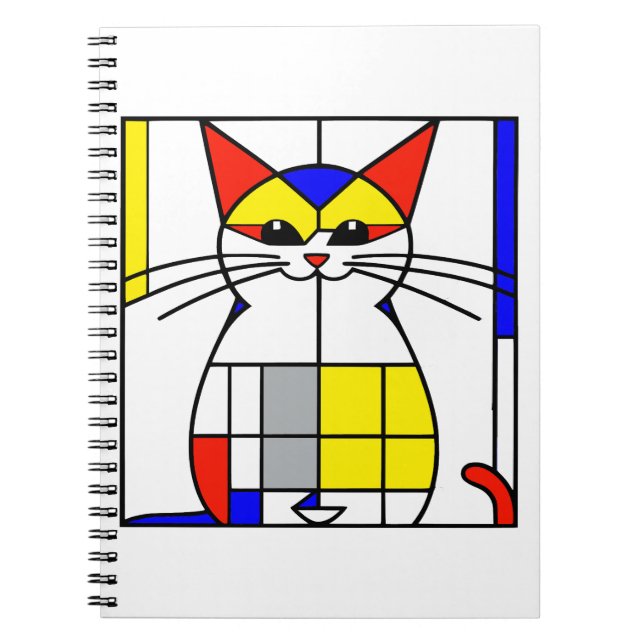 Mondrian cat notebook (Front)
