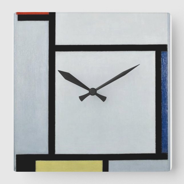 Mondrian - Composition, 1921 Square Wall Clock (Front)