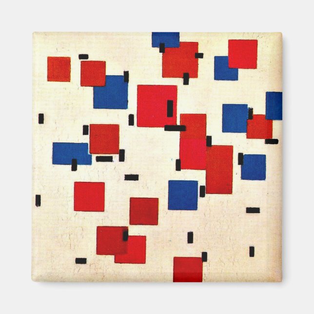 Mondrian - Composition in Color A Magnet (Front)