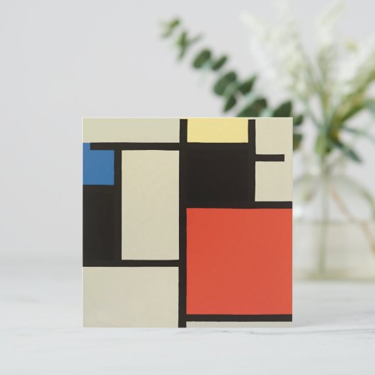 Mondrian Composition Modern Abstract Painting Art (Standing Front)