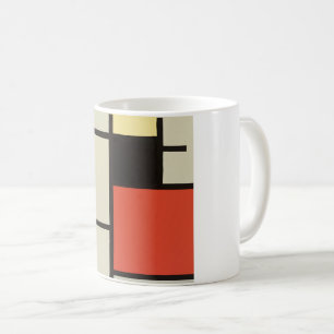 Mondrian Composition Modern Abstract Painting Art Coffee Mug