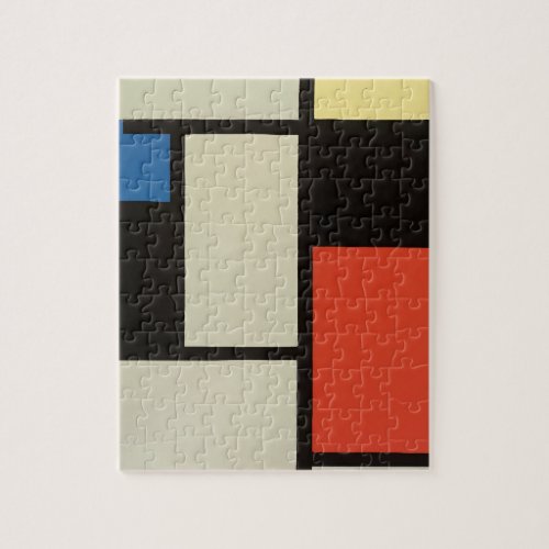 Mondrian Composition Modern Abstract Painting Art Jigsaw Puzzle