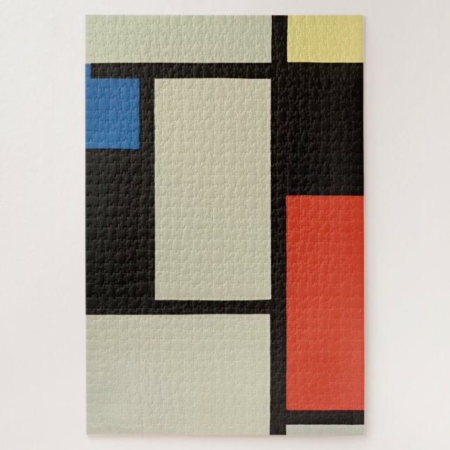 Mondrian Composition Modern Abstract Painting Art Jigsaw Puzzle (Vertical)