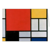 Mondrian Composition Red Yellow Blue Black (Front Horizontal)