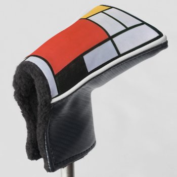 Mondrian Composition Red Yellow Blue Black  Golf Head Cover by antiqueart at Zazzle