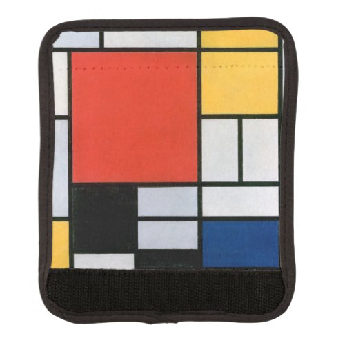 Mondrian Composition Red Yellow Blue Black  Luggage Handle Wrap
