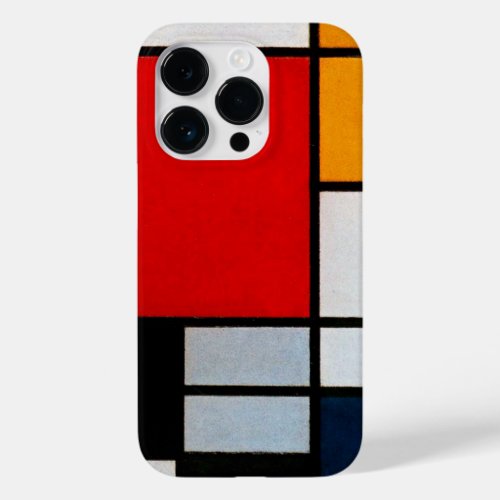 Mondrian _ Composition with Large Red Plane Case_Mate iPhone 14 Pro Case