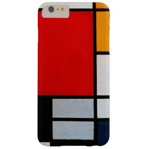 Mondrian _ Composition with Large Red Plane Barely There iPhone 6 Plus Case