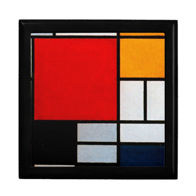 Mondrian - Composition with Large Red Plane Keepsake Box (Front)