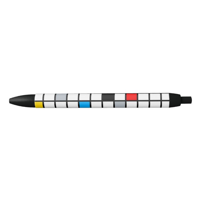 Mondrian Geometric Minimalist Comopsition Modern Pen (Front)