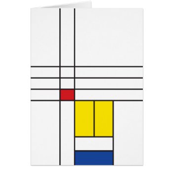 Mondrian Ii Minimalist De Stijl Modern Art Design by fat_fa_tin at Zazzle