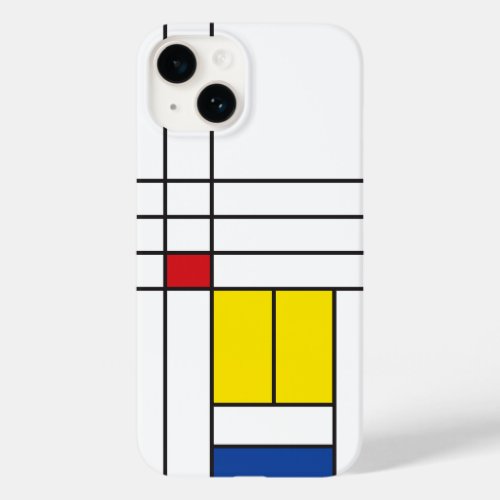 Mondrian II Minimalist De Stijl Modern Art Design Case_Mate iPhone 14 Case