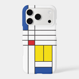 Mondrian II Minimalist De Stijl Modern Art Design iPhone 17 Pro Case