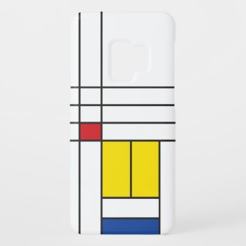 Mondrian Ii Minimalist De Stijl Modern Art Design Case-mate Samsung Galaxy S9 Case by fat_fa_tin at Zazzle