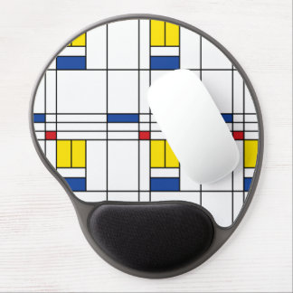 Mondrian II Minimalist De Stijl Modern Art Design Gel Mouse Pad