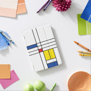 Mondrian II Minimalist De Stijl Modern Art Design iPad Mini Cover