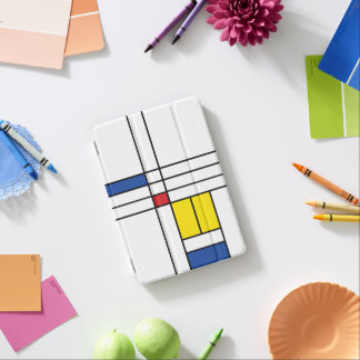 Mondrian II Minimalist De Stijl Modern Art Design iPad Mini Cover