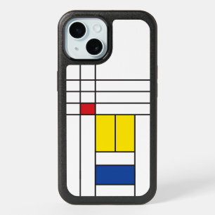 Mondrian II Minimalist De Stijl Modern Art Design iPhone 15 Case