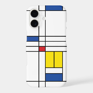 Mondrian II Minimalist De Stijl Modern Art Design iPhone 17 Case