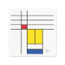 Mondrian II Minimalist De Stijl Modern Art Design Napkins