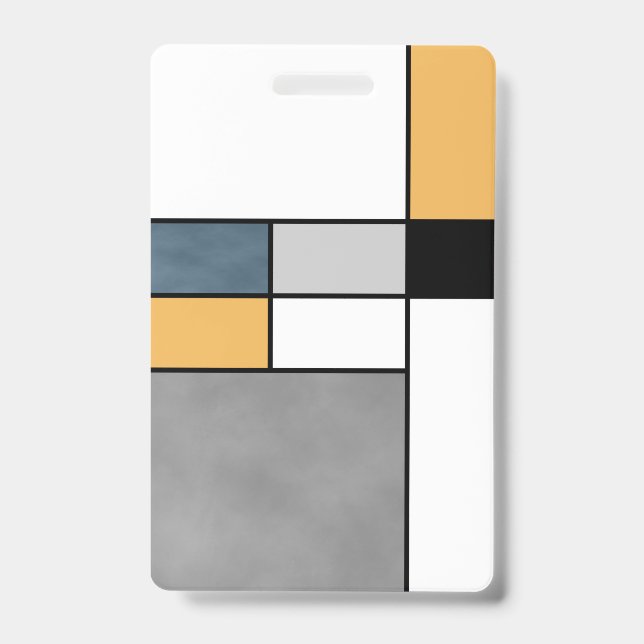 Mondrian inspiration badge (Front)
