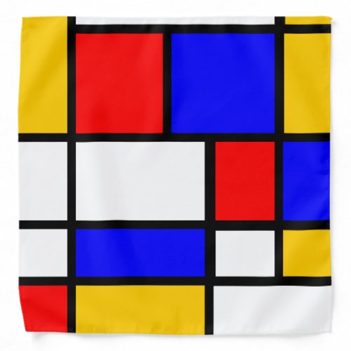 Mondrian inspiration bandana