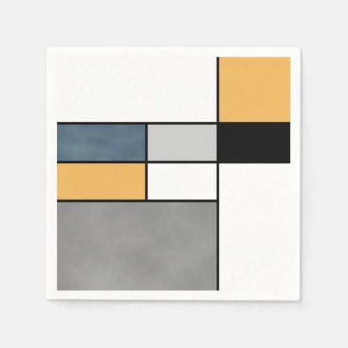 Mondrian inspiration napkins