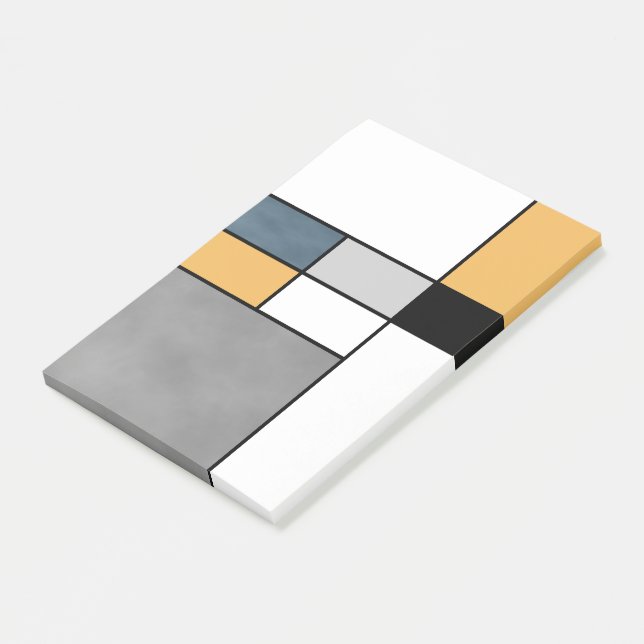 Mondrian inspiration post-it notes (Angled)