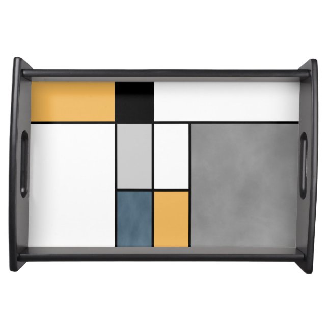 Mondrian inspiration serving tray (Front)