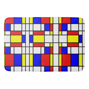 Mondrian Inspired Bath Mat