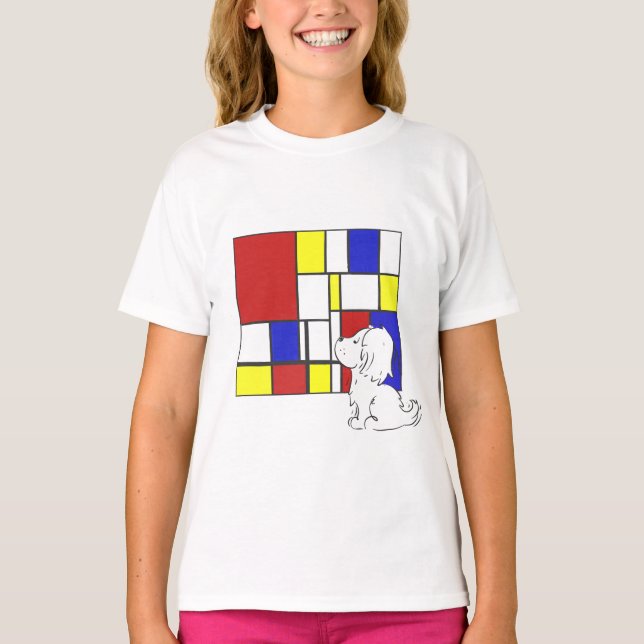 Mondrian Inspired Chamomile T-Shirt (Front)