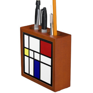 Mondrian Inspired Design Desk Organizer