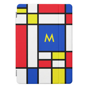 Mondrian Inspired Geometrical Design Abstract Art iPad Pro Cover