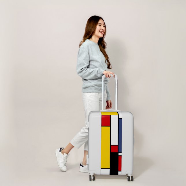 Mondrian Inspired Modern Geometric Style Luggage (Scale)
