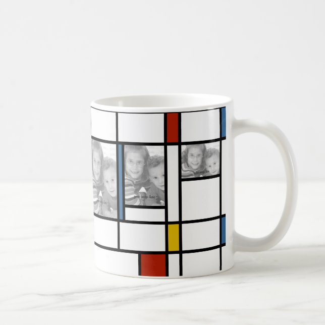 Mondrian Inspired Photo Template Mug (Right)