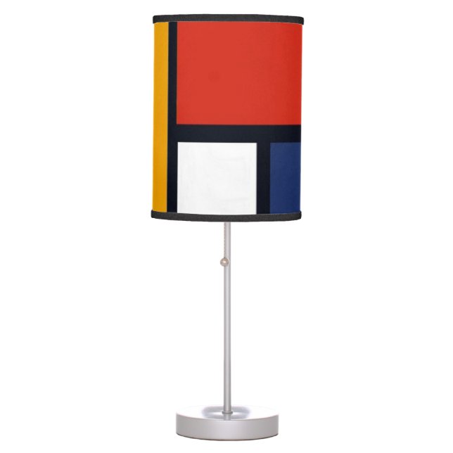 Mondrian Inspired Table Lamp (Front)