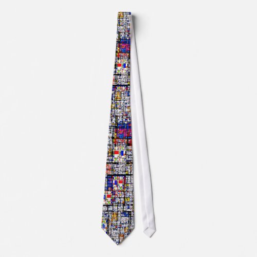 Mondrian Meets Grunge Tie