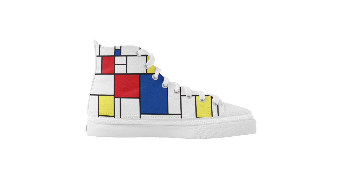 Mondrian Minimalist De Stijl Modern Art Shoe | Zazzle