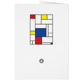 Mondrian Minimalist Geometric De Stijl Modern Art (Back)