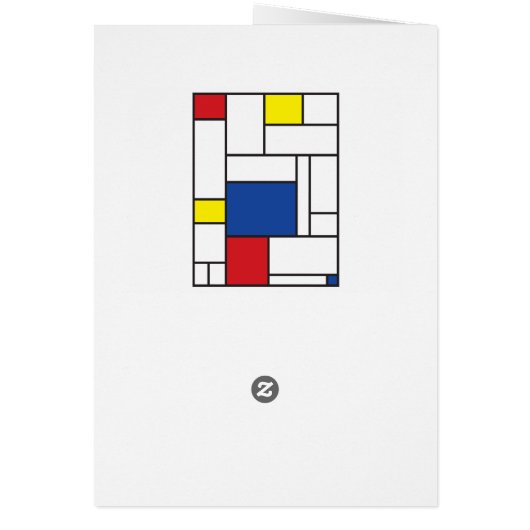 Mondrian Minimalist Geometric De Stijl Modern Art (Back)