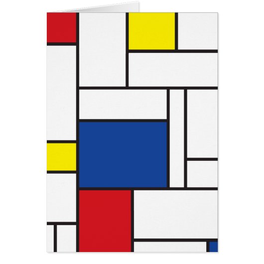 Mondrian Minimalist Geometric De Stijl Modern Art (Front)