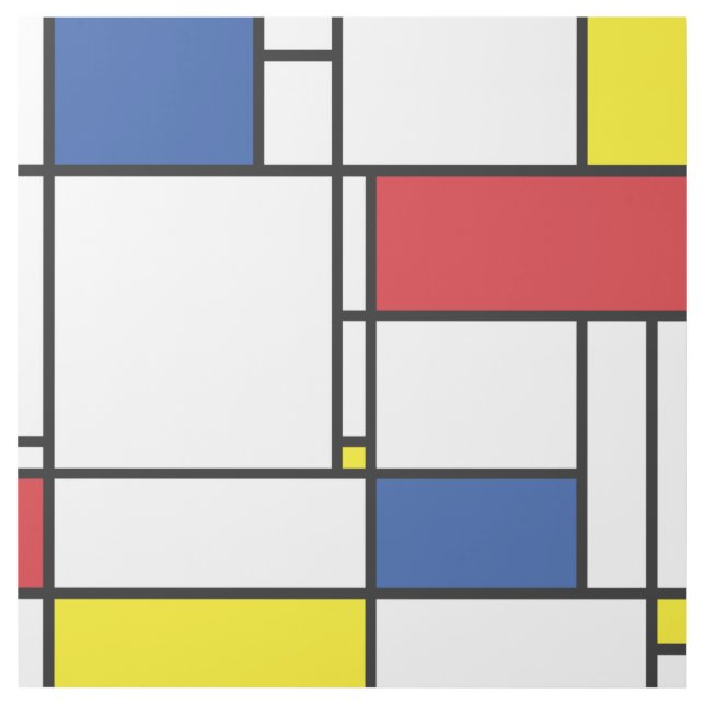 Mondrian Minimalist Geometric De Stijl Modern Art (Front)