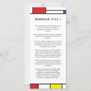 Mondrian Minimalist Geometric De Stijl Modern Art