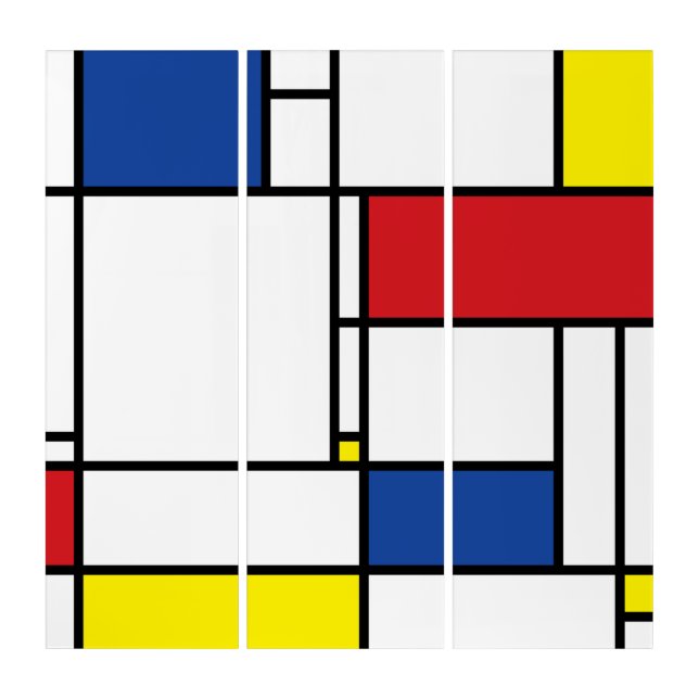 Mondrian Minimalist Geometric De Stijl Modern Art (Front)