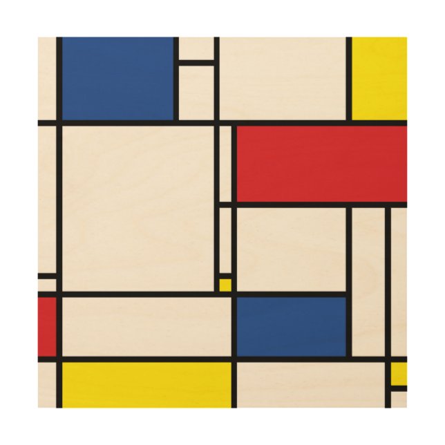 Mondrian Minimalist Geometric De Stijl Modern Art (Front)